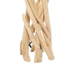 Rustic Wood Table Lamp Beige - Olivia & May -Olivia & May GUEST 1529ea82 930f 4d7b 80a5 88b44863fe39