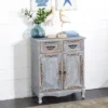 Vintage Wood Cabinet Gray - Olivia & May -Olivia & May GUEST 157cb91a fad7 412c b88a 6e825384c311