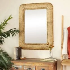 Bohemian Iron Wall Mirror Brown - Olivia & May