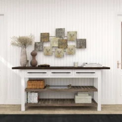 Metal Sunburst Carved Wall Decor Gold - Olivia & May -Olivia & May GUEST 15d89ff9 8130 414a b048 6c4cebdf9abf