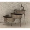 26" X 30" Farmhouse Metal Fountain Gray - Olivia & May -Olivia & May GUEST 1602a7a0 934f 4d92 879d 09dc0b8a916a