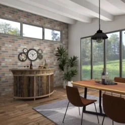 Rustic Wood Bar Brown - Olivia & May -Olivia & May GUEST 16275fc2 9f4b 404e be1f b72c4ffbd645