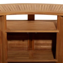 Patio Bar Table Teak - Olivia & May -Olivia & May GUEST 1667a6b4 c384 4bdc ad69 d0cd1866ded7