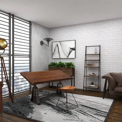 72" Metal And Wood 5 Shelf A Frame Book Stand Black - Olivia & May 7 72" Metal And Wood 5 Shelf A Frame Book Stand Black - Olivia & May - Image 5