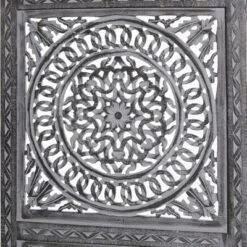 Eclectic Wood Room Divider Screen Black - Olivia & May -Olivia & May GUEST 17519cc6 1265 477a b58e 76646f23b41f