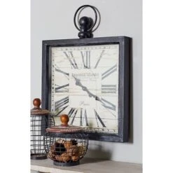 Metal Pocket Watch Style Wall Clock Brown - Olivia & May -Olivia & May GUEST 177bb726 93f0 4b6a b618 09afd6ab7df2