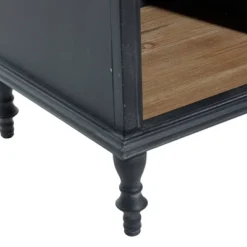 Farmhouse Wood And Metal Cabinet Black - Olivia & May 21 Farmhouse Wood And Metal Cabinet Black - Olivia & May -Olivia & May GUEST 17cae172 37fd 47b6 b8bf 193ce76343a0