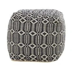 Bohemian Cotton Pouf - Olivia & May