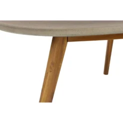 45"x18" Mid-Century Wood Outdoor Accent Table Gray - Olivia & May -Olivia & May GUEST 18c6140d ae16 4575 94f3 564e88a87828