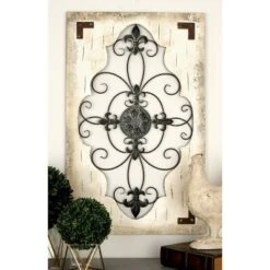 Rustic Wood Wall Decor Cream - Olivia & May -Olivia & May GUEST 192511e2 4ffb 411a 8497 ed00566f251b