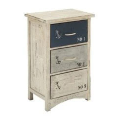 Wood 3 Drawer Chest White - Olivia & May -Olivia & May GUEST 192fe19c 2163 4408 a380 020d4f4cc1d9