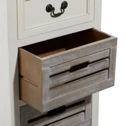 Farmhouse Wooden Side Table White - Olivia & May -Olivia & May GUEST 196dfa1f 6a44 4782 a035 2b4608846ff4