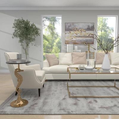 Coastal Seahorse Accent Table Gold - Olivia & May 15 Coastal Seahorse Accent Table Gold - Olivia & May - Image 13