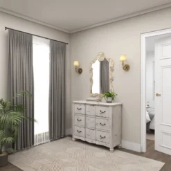 Wood Carved Acanthus Wall Mirror With Arched Top And Distressing Cream - Olivia & May -Olivia & May GUEST 19ea85fe d71a 4ad9 adb4 ff0c108db0ad