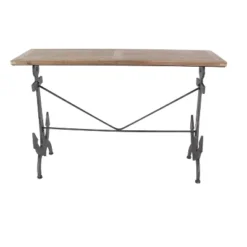 Coastal Anchor Metal Console Table Brown - Olivia & May -Olivia & May GUEST 1a1c8854 e354 4a91 a1c5 e6549ac49231