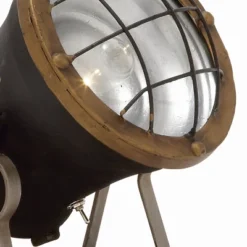 11" Vintage Reflections Rustic Iron Tripod Spotlight (Includes LED Light Bulb) - Olivia & May -Olivia & May GUEST 1a5d183a de39 4385 800d 3b7fd1dc2eff