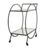 Contemporary Glam Metal Bar Cart - Olivia & May -Olivia & May GUEST 1b01ccb6 78d7 4c85 bf67 2488086045c7
