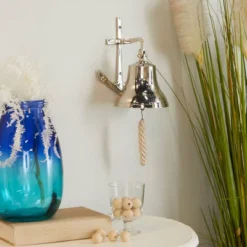 Brass Bell Wall Decor With Anchor Backing - Olivia & May 15 Brass Bell Wall Decor With Anchor Backing - Olivia & May -Olivia & May GUEST 1b290678 a49a 4b25 be84 e5aa5b705902