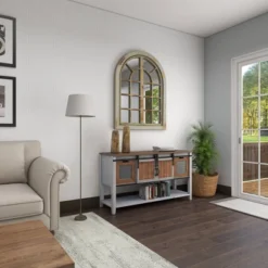 48" X 37" Farmhouse Classic Arched Window Design Decorative Wall Mirror - Olivia & May -Olivia & May GUEST 1b6f4994 66e2 4957 a206 a87ecde16799