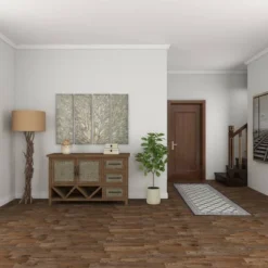 Metal Tree Wall Decor With Embossed Design Set Of 4 Brown - Olivia & May -Olivia & May GUEST 1b892f62 a4be 4e5c b9ed 7317656583c5