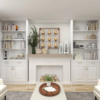 Metal Bell Square Frame Wall Decor Brass - Olivia & May 11 Metal Bell Square Frame Wall Decor Brass - Olivia & May - Image 9