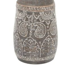 Terracotta Carved Details Table Lamp Set Of 2 Brown - Olivia & May -Olivia & May GUEST 1b97ffad 72db 4a0f 8ee9 a9f48a0a7286