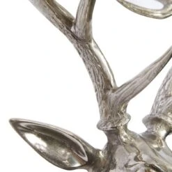 Aluminum Deer Head Wall Decor Silver - Olivia & May -Olivia & May GUEST 1ba3ee8b 8d68 40a5 8a44 a93ef1651952