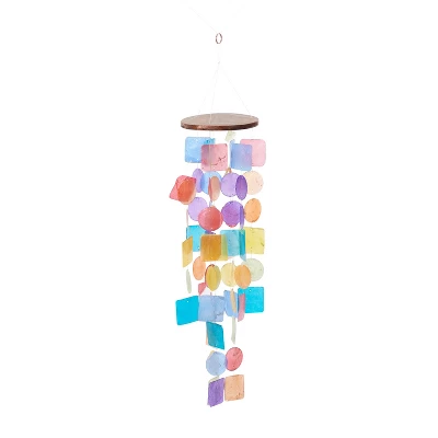 5" Glass Coastal Abstract Windchime - Olivia & May 6 5" Glass Coastal Abstract Windchime - Olivia & May - Image 4