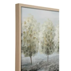 Canvas Tree Framed Wall Art With Tan Frame Green - Olivia & May -Olivia & May GUEST 1c48efec 4876 4b15 aefa 8d47736ae0ec