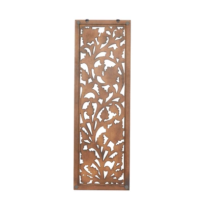 Wood Floral Handmade Intricately Carved Wall Decor - Olivia & May 7 Wood Floral Handmade Intricately Carved Wall Decor - Olivia & May - Image 5