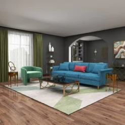 Contemporary Aluminum Melting Accent Table - Olivia & May -Olivia & May GUEST 1c9a4393 eabd 4c31 bed0 d15d758f23a7