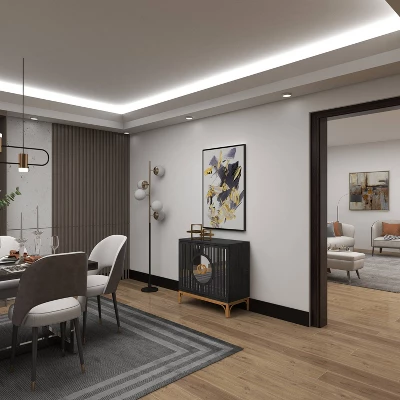 Art Deco Contemporary Mirrored Wood Cabinet Black - Olivia & May 17 Art Deco Contemporary Mirrored Wood Cabinet Black - Olivia & May - Image 15