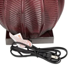 Glam Velvet Table Lamp Dark Red - Olivia & May -Olivia & May GUEST 1ddce9c6 ac0b 4be8 b4e5 14e515c5f8c5