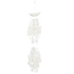 27" X 5" Glass Coastal Abstract Windchime - Olivia & May -Olivia & May GUEST 1ddde2d4 6fce 450d ba84 870f227102c5