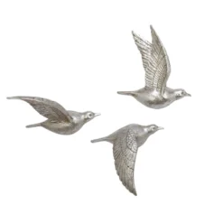 Set Of 3 Metallic Flying Bird Sculptures Wall Decor - Olivia & May -Olivia & May GUEST 1df5f0d1 0815 42c5 a419 7d0b0a21f819