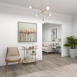 Contemporary Iron Bar Cart Gold - Olivia & May -Olivia & May GUEST 1e145f6f 8694 4e66 9e20 25f6c596cb68