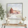 Canvas Landscape Barn Framed Wall Art With Silver Frame Multi Colored - Olivia & May 2 Canvas Landscape Barn Framed Wall Art With Silver Frame Multi Colored - Olivia & May -Olivia & May GUEST 1e16732f 712d 4382 8163 beaefc42cca4