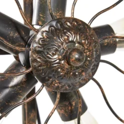 Industrial Metal Floor Lamp Brown - Olivia & May -Olivia & May GUEST 1e197a28 0582 452b abd2 fd7146f52f0c