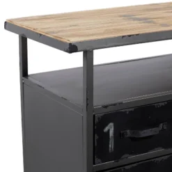 Industrial Wood Buffet Gray - Olivia & May -Olivia & May GUEST 1e4d8684 26df 4a1d 87e8 6e6972aee53b