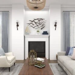 Set Of 2 Ceramic Vase With Star Patterns Dark Blue - Olivia & May -Olivia & May GUEST 1ea94c93 c2ed 407c a6a9 bd94c3679c8a