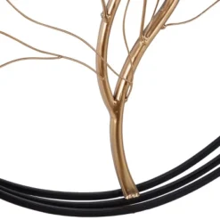 Metal Tree Branch Wall Decor With Black Frame Gold - Olivia & May -Olivia & May GUEST 1f01ebcc e7ee 40dc 92c8 cc2ba5f7edb3