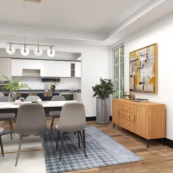 Modern Wood Sideboard Buffet Light Brown - Olivia & May 36 Modern Wood Sideboard Buffet Light Brown - Olivia & May -Olivia & May GUEST 1f08e300 3ca2 4d31 aea3 7d678b320c84