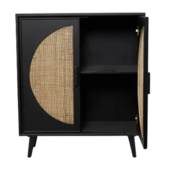 Bohemian Wood Cabinet Black - Olivia & May -Olivia & May GUEST 1f3d8e35 ddaf 4e83 a1cc fa2d0b6a40fb