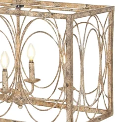 Vintage Metal Chandelier Gold - Olivia & May -Olivia & May GUEST 1f5a3be1 fdf3 4e99 92d3 650e033fbd71