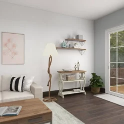 Farmhouse Wood Console Table Off White - Olivia & May -Olivia & May GUEST 202de7c0 649b 485a a4cb cd9d08f035c9