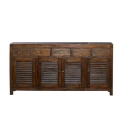 Rustic Wood Buffet Dark Brown - Olivia & May -Olivia & May GUEST 2047ef68 fec1 451e a0a0 43699b8e6132