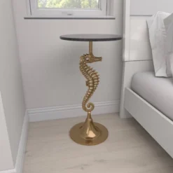 Coastal Seahorse Accent Table Gold - Olivia & May 32 Coastal Seahorse Accent Table Gold - Olivia & May -Olivia & May GUEST 208df5f8 cc28 4cfb 864a 1c935701d5bf