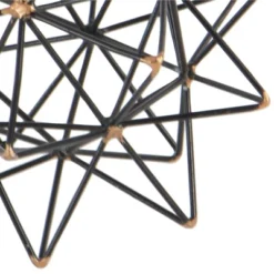 Modern Reflections Iron Geodesic Decorative Star (7") - Olivia & May -Olivia & May GUEST 21a7af68 2ade 474e 8e32 3aed07d74c80