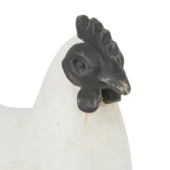 Magnesium Oxide French Country Polystone Chicken Garden Sculpture White - Olivia & May -Olivia & May GUEST 22d3b01b 00ce 48f3 80ca bbf387163581