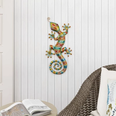 Eclectic Metal Lizard Wall Decor - Olivia & May 10 Eclectic Metal Lizard Wall Decor - Olivia & May - Image 8